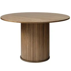 Accento Ø120 cm Matbord Rökt
