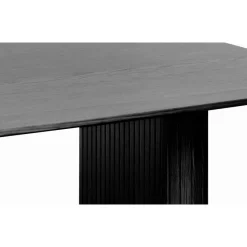 Accento 100x190 cm Oval Matbord Svart