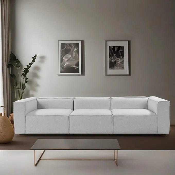 Accra 3-sits soffa Ljusgrå