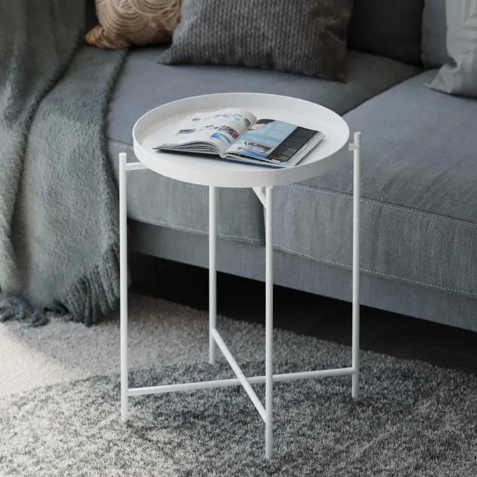 Adelaide Sidobord Vit