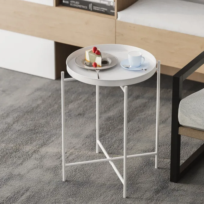 Adelaide Sidobord Vit