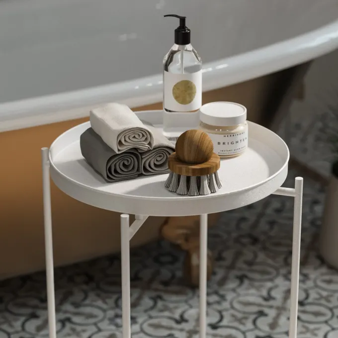 Adelaide Sidobord Vit