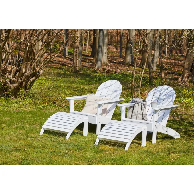 Adirondack Däckstol Vit