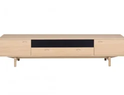 Aeris Mediabänk 233 cm Ljus Ek