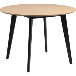 Alba Matbord Rund 105 cm Ek/Svart