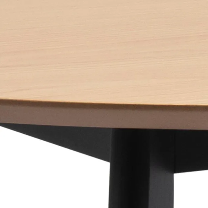 Alba Matbord Rund 105 cm Ek/Svart
