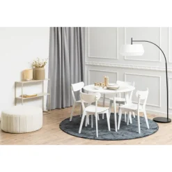 Alba Matbord Rund 105 cm Vit