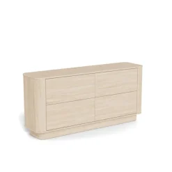 Alturo Byrå 160 cm Vitpigmenterad
