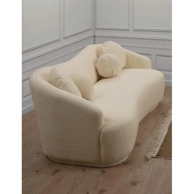 Ancona 3-sits Soffa Creme