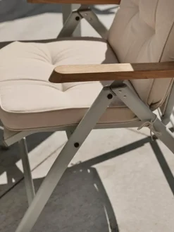 Andy Positionsstol Light Grey/Teak