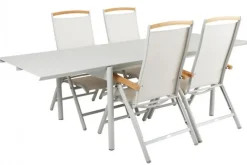Andy Positionsstol Light Grey/Teak