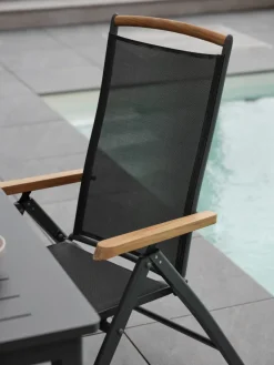 Andy Positionsstol Svart/Svart/Teak