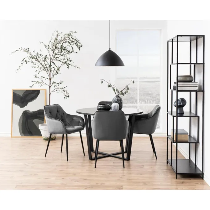 Angers Matbord Rund 110 cm Izmir-marmor