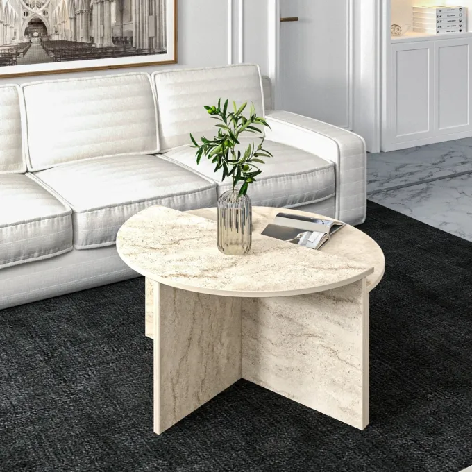 Ankara Soffbord Travertin