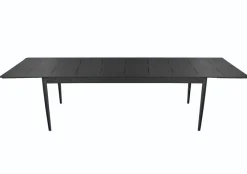 Anzio Matbord XL 110x266-396 cm Svart