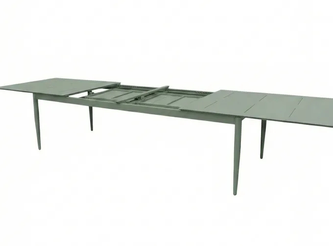 Anzio Matbord XL 110x266-396 cm Topia Grön