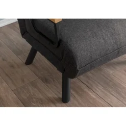 Apia Enkel Mörk (26 x 120 x 60 cm) Grå 1-sits bäddsoffa