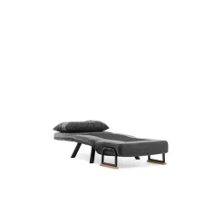 Apia Enkel Mörk (26 x 120 x 60 cm) Grå 1-sits bäddsoffa