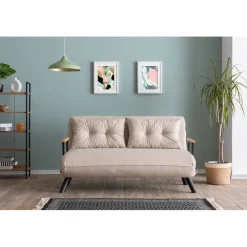 Apia 2-sits Bäddsoffa Dark Creme