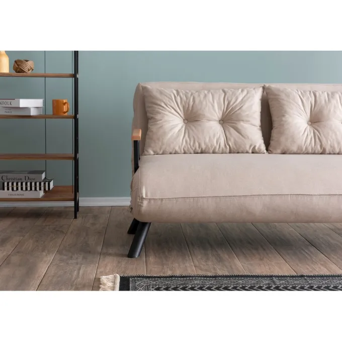 Apia 2-sits Bäddsoffa Dark Creme