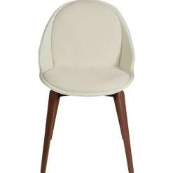 Arch Stol Bone White, Walnut