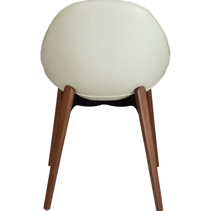 Arch Stol Bone White, Walnut