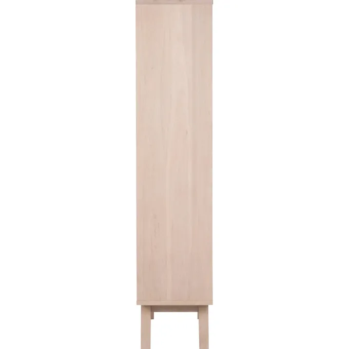 Arendal Vitrinskåp 190x72x42 cm Vitpigmenterad Ek