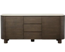 Aria Sideboard Brun/Keramisk Travertin