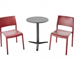 Arket Cafégrupp 60cm ink 2st Lilibet Stolar Bordeaux
