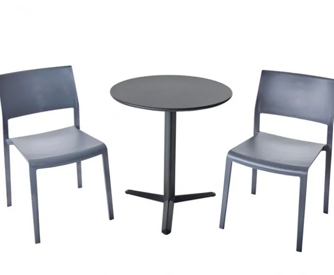 Arket Cafégrupp 60cm ink 2st Lilibet Stolar Grå