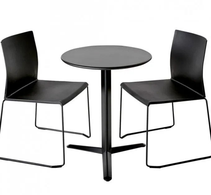 Arket Cafégrupp 60cm ink 2st Artesia Stolar Svart
