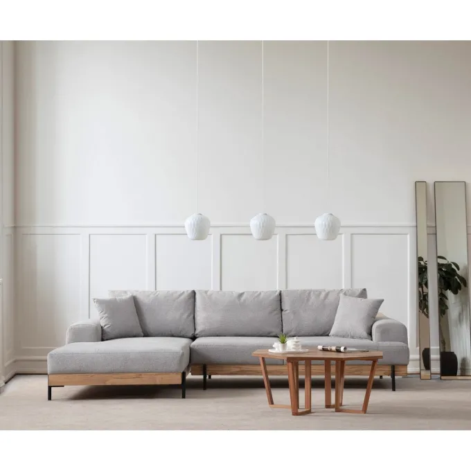 Astoria Divansoffa Grå, Vänster