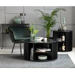 Audrey Soffbord Ø85 cm Svart