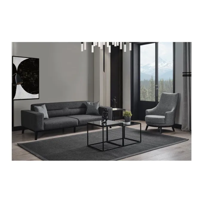 Bali 3-sits Bäddsoffa Antracit