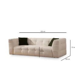 Bamako 3-sits soffa Beige