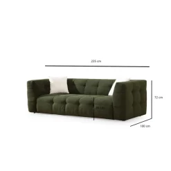 Bamako 3-sits soffa Grön