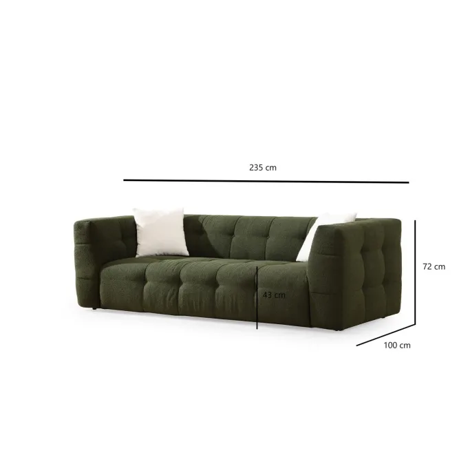 Bamako 3-sits soffa Grön