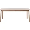 Banks Matbord 95x190-290 cm, Vitpigmenterad ek