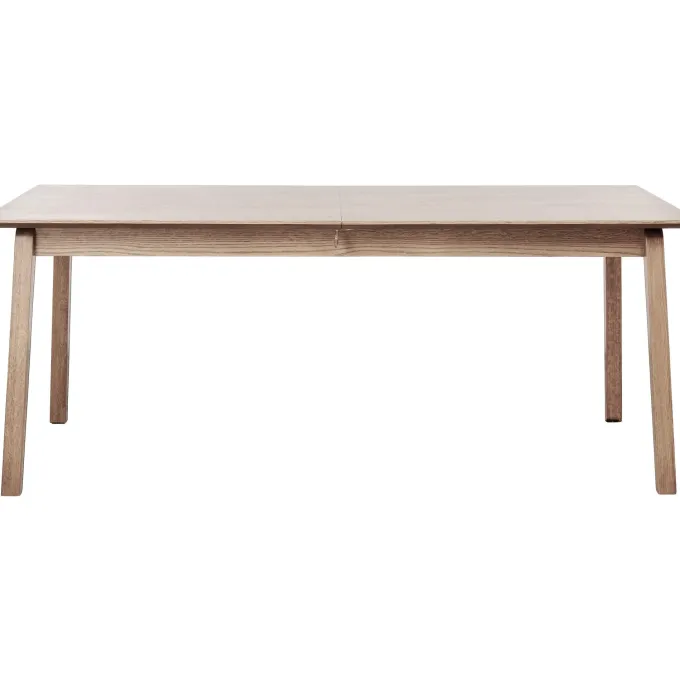 Banks Matbord 95x190-290 cm, Vitpigmenterad ek