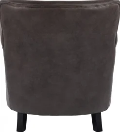 Baron Fåtölj Grått Microfibertyg
