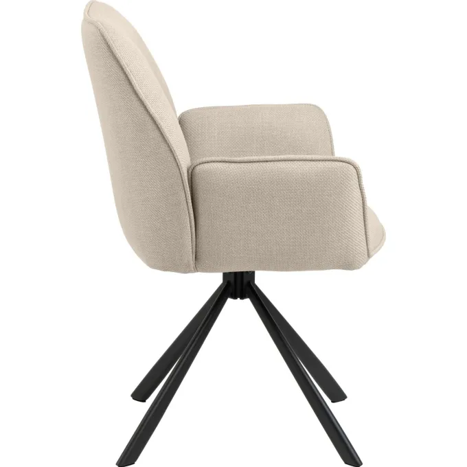 Bayonne Karmstol Basel tyg Beige