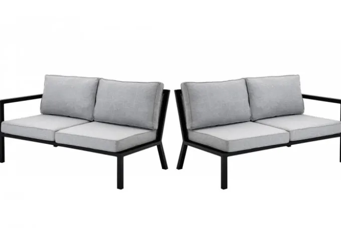 Belfort 2-Sits Soffa H/V Svart/Grå