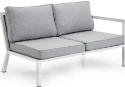 Belfort 2-Sits Soffa H/V Vit/Grå