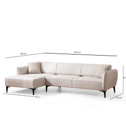 Belissimo Divansoffa Vänster Offwhite
