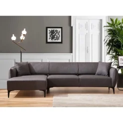 Belissimo Divansoffa Vänster Mörkgrå
