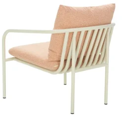 Bendt Fåtölj Pearl White/Teddy Orange