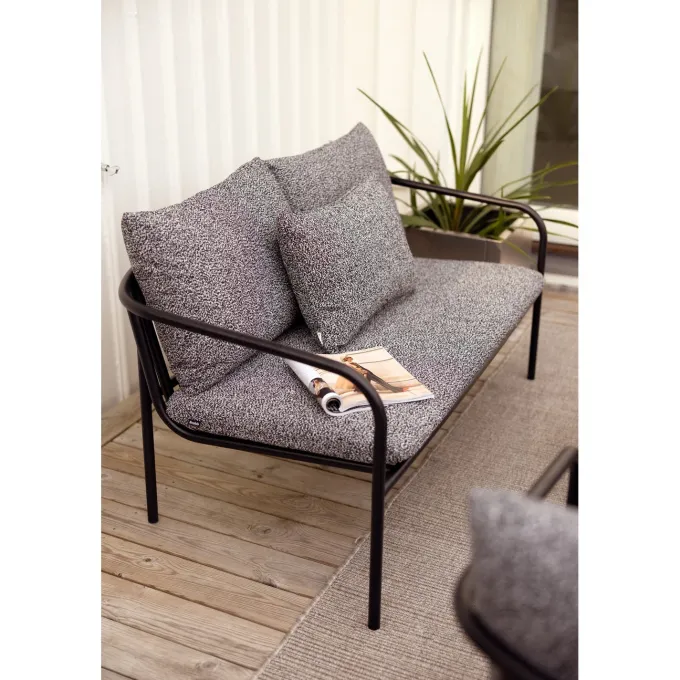 Bendt 2-sits Soffa 138x72 cm Svart/Teddy Ant