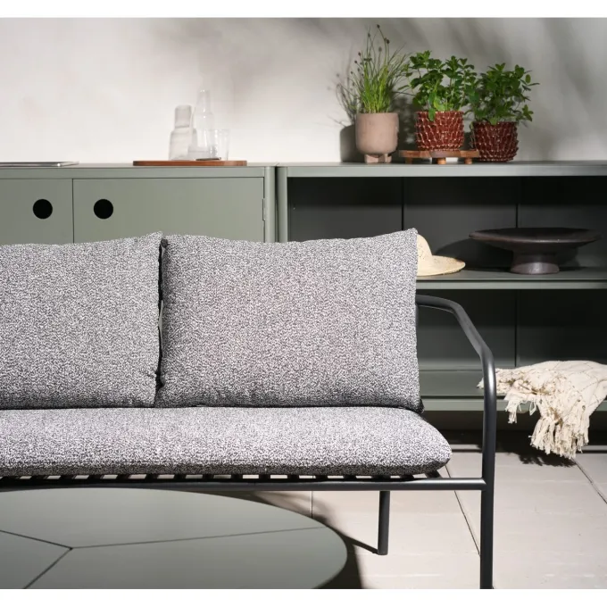 Bendt 2-sits Soffa 138x72 cm Svart/Teddy Ant