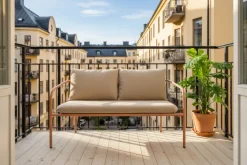 Bendt 2-sits Utesoffa Peach/Teddy Beige