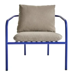 Bendt Utefåtölj Indigo Blue/Teddy Beige